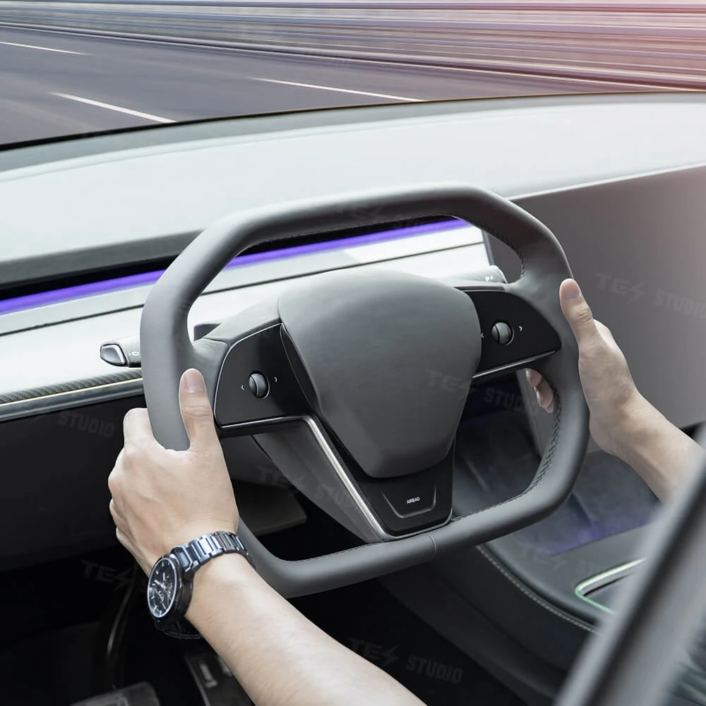 Auto spare for Cybertruck Style Steering Wheel for Tesla Model 3 & Y