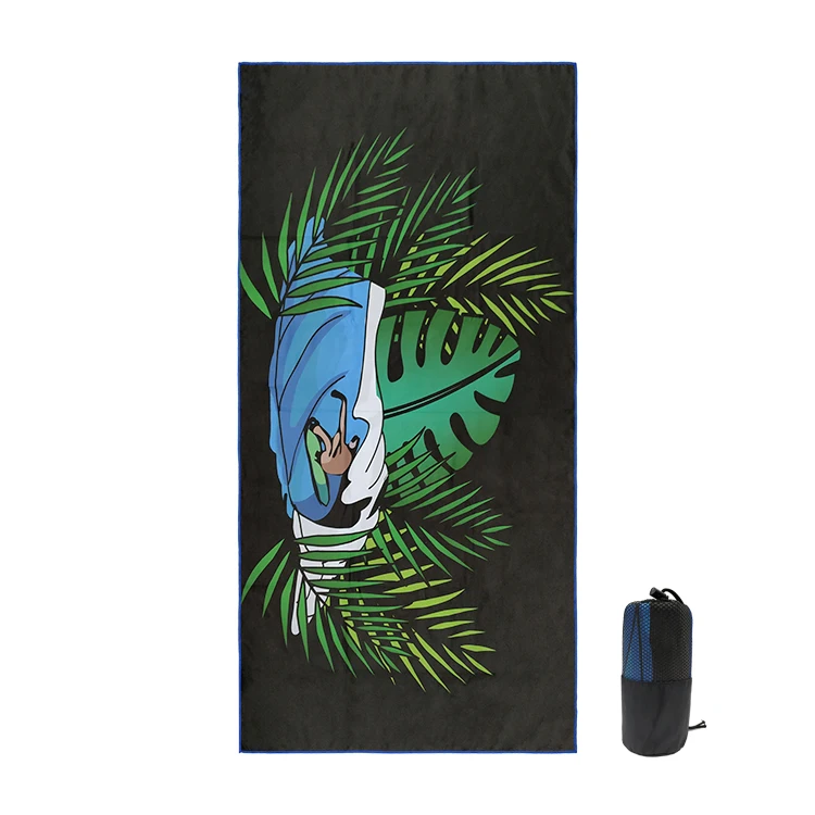 wholesale beach items recommend bacteriostatic microfiber pigment printing microfiber beach towels
