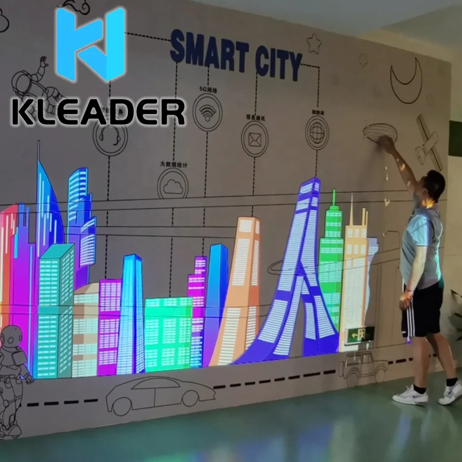 interactive screen media videowall smart touch digital wall software touch museum wall  interactive mapping conductive paint