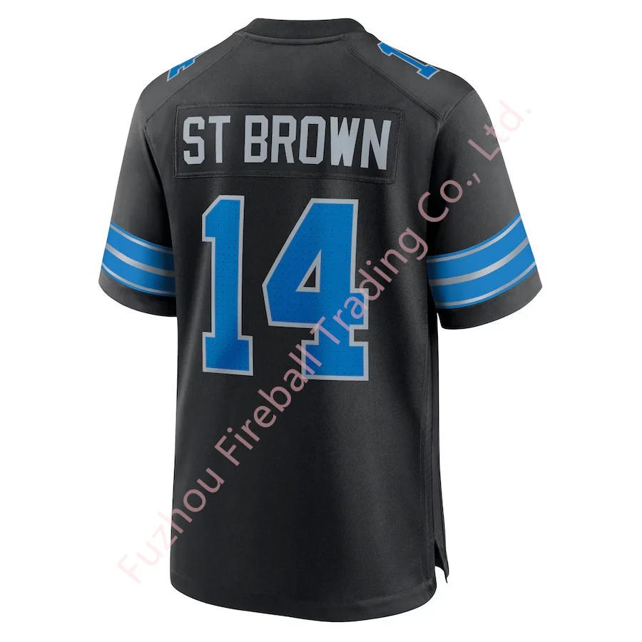 2024 NEW Uniform American Football Jersey Stitched Logos Embroidered Youth Wear #97 HUTCHINSON #14 ST BROWN #26 GIBBS