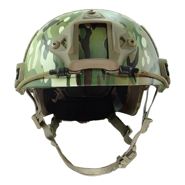 Gujia Custom Water Transfer Printing CP Camouflage Color UHMWPE FAST Helmet for Head Protection