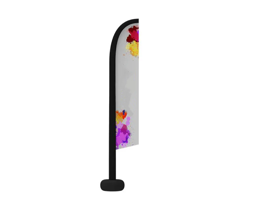 beach knife Feather flag outdoor Advertising Marketing custom double sided  banner beach Feather knife flag