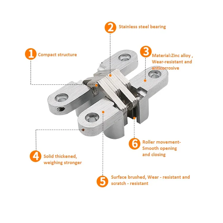 Good Price 180 degree Stainless Steel 3d Adjustable Push To Open Concealed Hinge