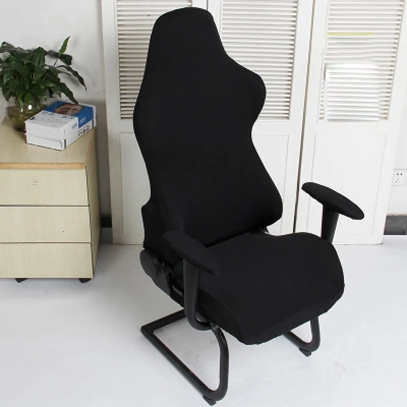 Computer Desk Chair Slipcovers Spandex Jacquard Stretch Gaming Chair Cover
