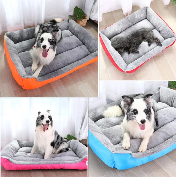 Wholesale All Weather dual use Double Sided pet beds & accessories Breathable Dog Sofa Bed Dog Nest Large Rectangle Pet Beds