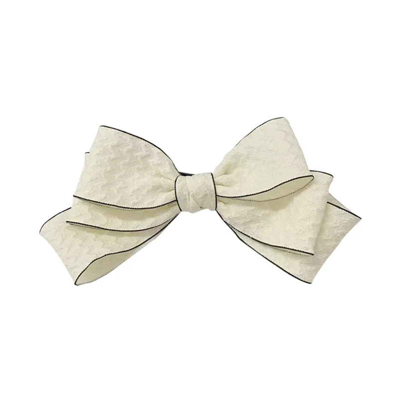 Daily versatile big bow French advanced hair clip South Korea hair card simple hair accessories