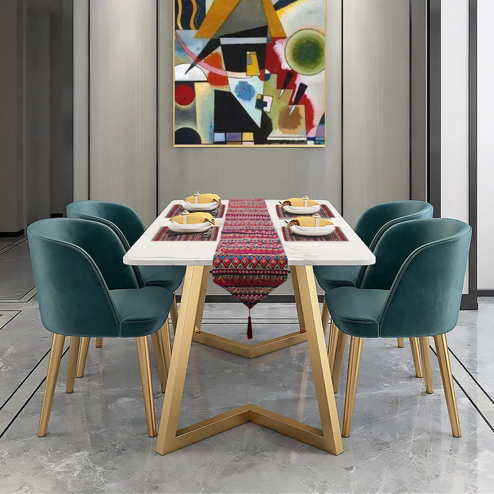 2021 Горячие продукты настольная дорожка коврик скатерть decoration100 % полиэстер для рождественские пижамные комплекты всей семьи вечеринки и дня св декоративный