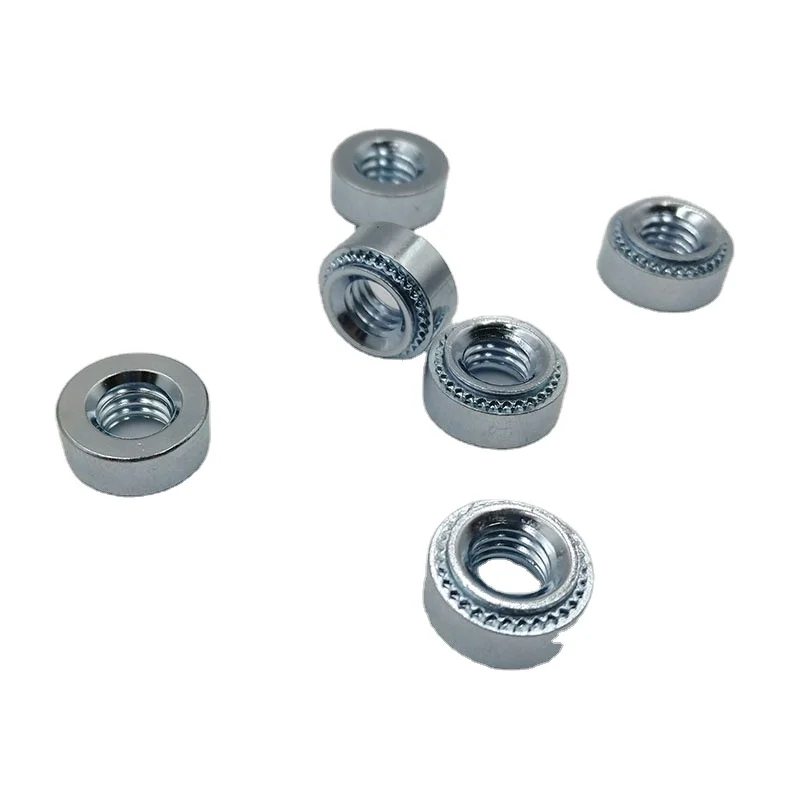 Galvanized pressure rivet screw pressure plate nut S-M3-0 Carbon Steel with zinc plated self-clinching fasteners nuts