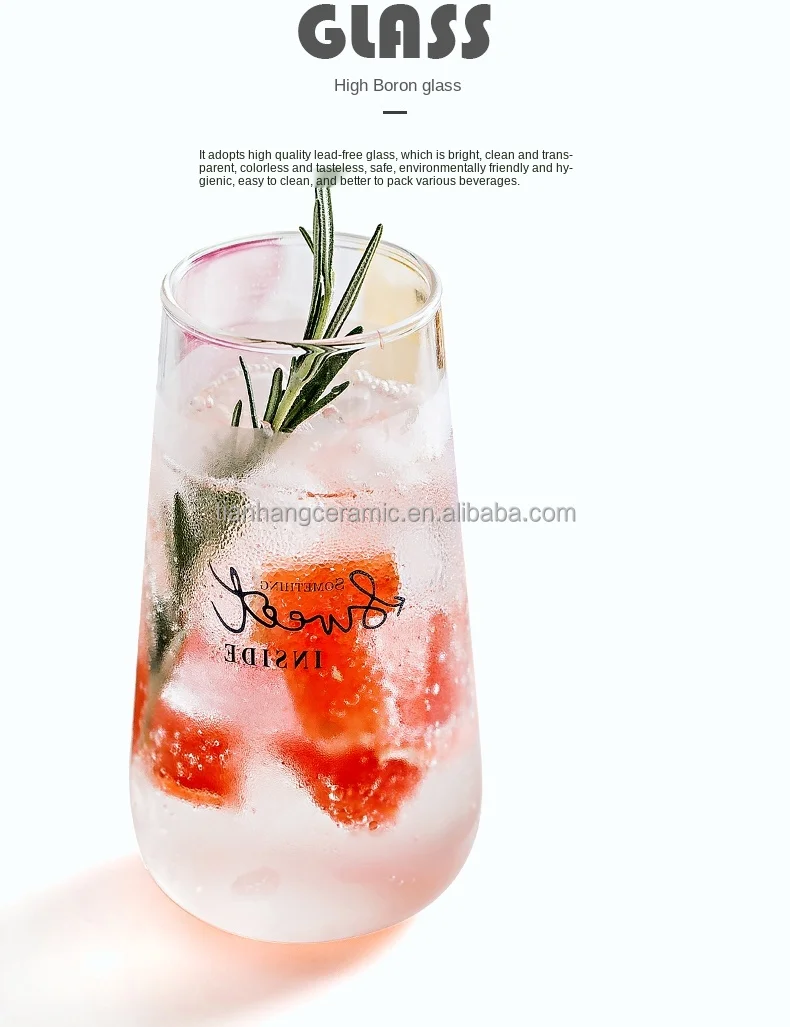 2021 Hot Sale Wholesale Custom Logo nordic Glassware clear Mug Heat Resistant cola fruit juice Glass Cup 450ml Cocktail Glass   .jpg