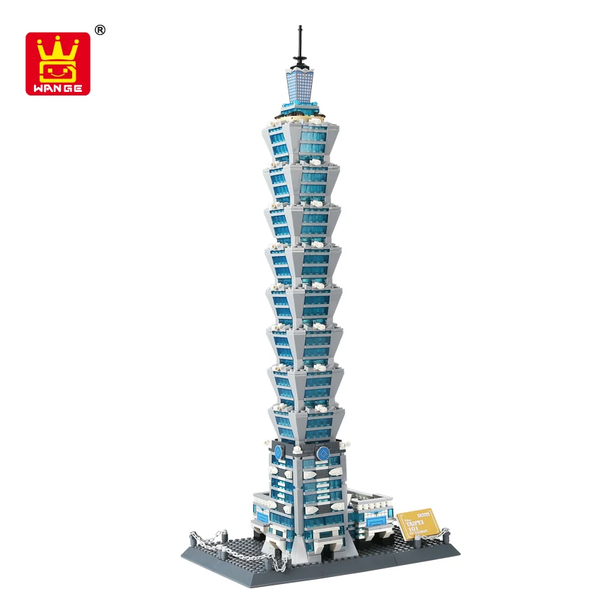 Wange 5221 новый знаменитый архитектурный серии Тайбэй 101 3D модель строительные блоки Наборы Классические игрушки для детей