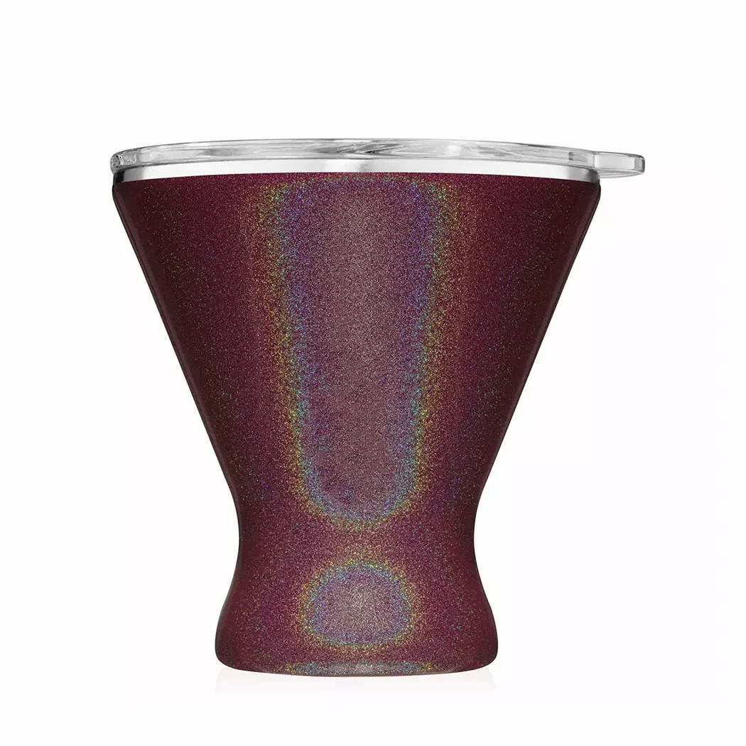 Custom Unbreakable Vacuum Insulated Stainless Steel 10oz Martini Margarita Tumbler Creative Cocktail Glass with Lid