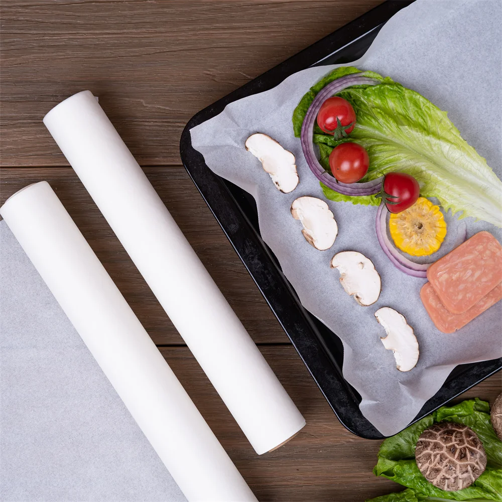 Hot Sale Nonstick food grade greaseproof heat resistant kitchen 5m 10m 30 meters baking parchment paper roll