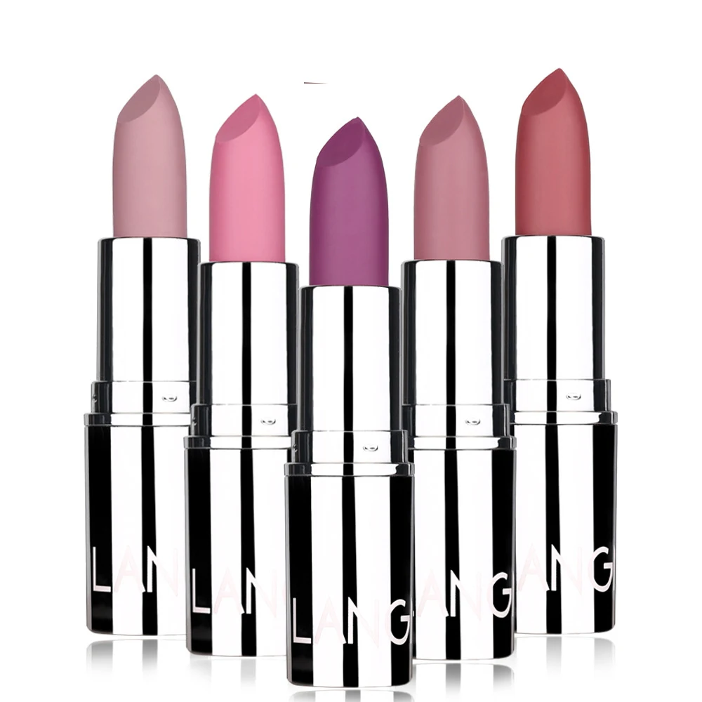 High quality waterproof natural private label red pink brown matte lipstick 24 hours stylish