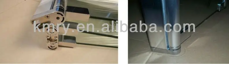 Kmry Bathtub Shower Glass Door Portable Shower Screen Tempered Glass