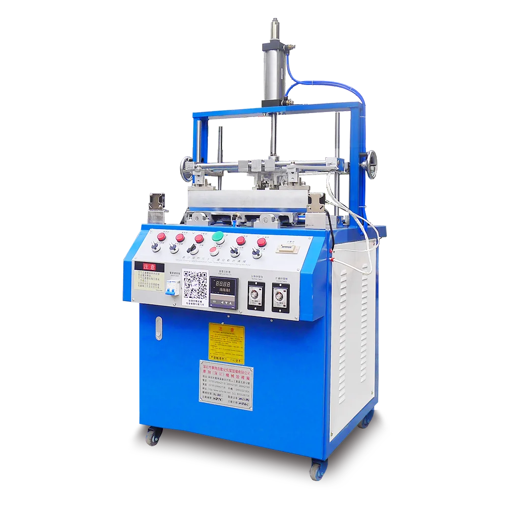 Пневматическая ручная 3-сторонняя пластиковая блистерная кромка Складная машина для косметической упаковки