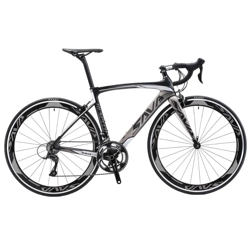 
Good quality SAVA 18 Speed Carbon Road Bike Fibre Frame/Fork 24 inch City Road Bike Racing 