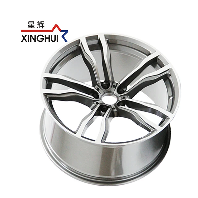 wheels 21 inch rines for BMW X6 gunmetal machine face concave 5 holes PCD 5x120 ET 52 alloy rims