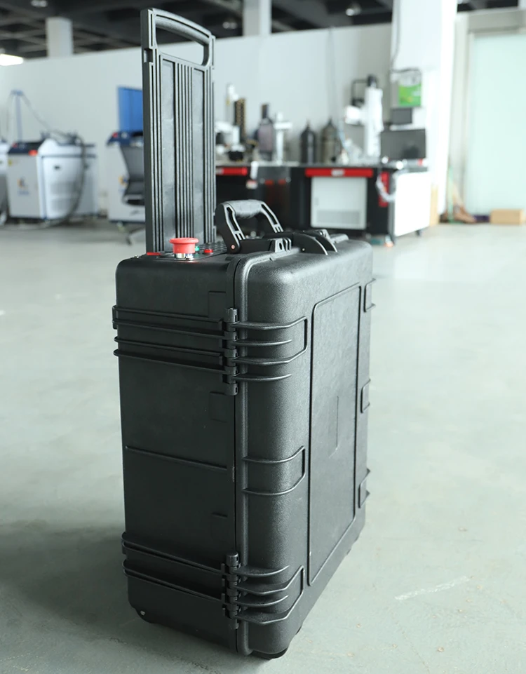 Handheld Portable Fiber Laser Cleaner Suitcase Laser Cleaning Machine To Remove Rust And Paint