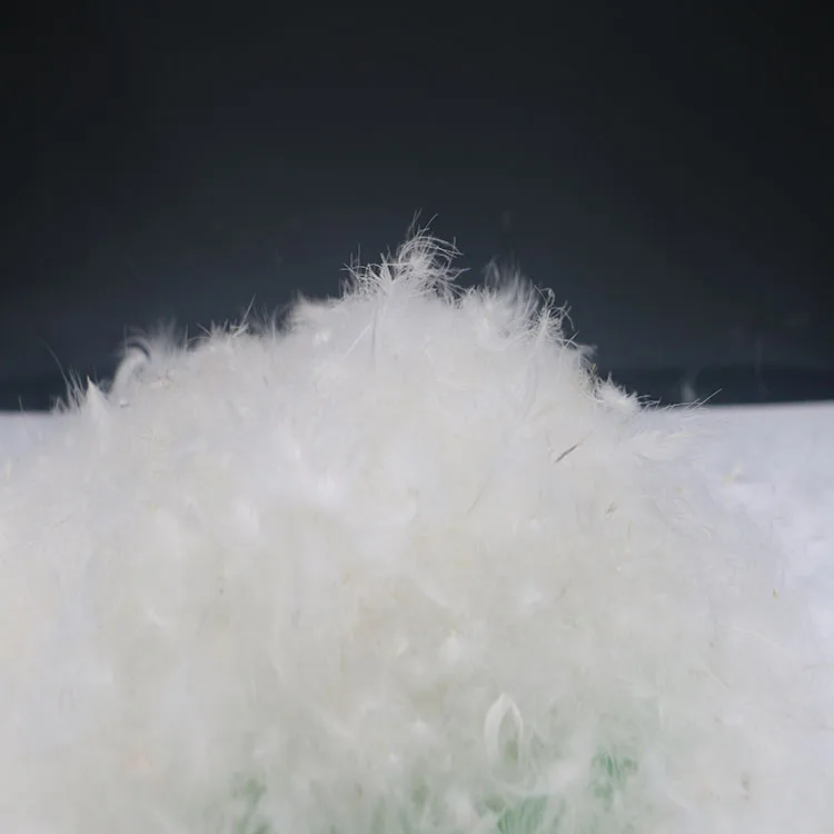 professional manufacturer High floss 60% white duck down washed down feather for sofa