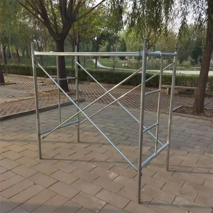 Easy Adjustable Mobile H Frame Scaffold Hot Dipped Galvanized Ringlock Scaffolding frame step ladder