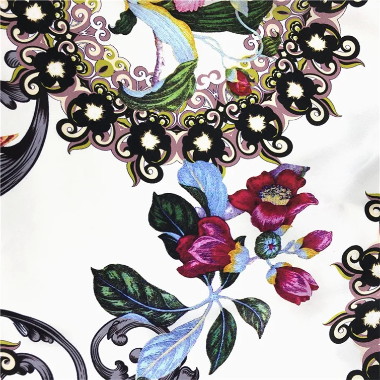 
Ombre silk satin fabric custom digital printed your designs fabric 