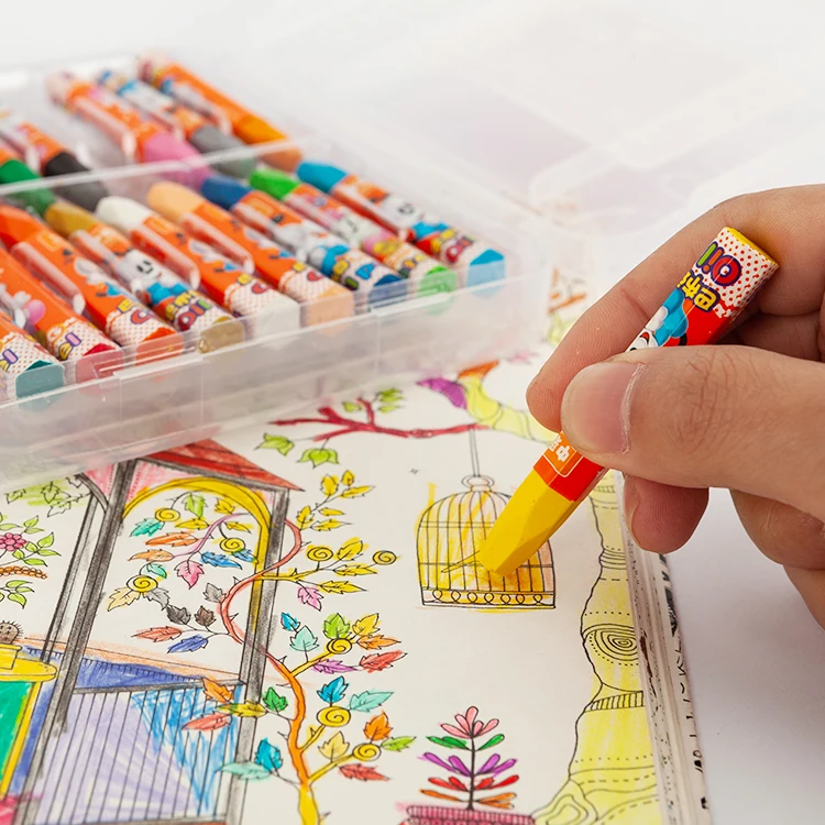 Promotional The Cheapest 18 Different Colors Crayons Set For Drawing And Kids Coloring Gift