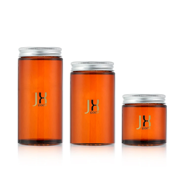 Wholesale kitchen child proof bottle airtight glass jar for storage with aluminum lid for tea and coffee
