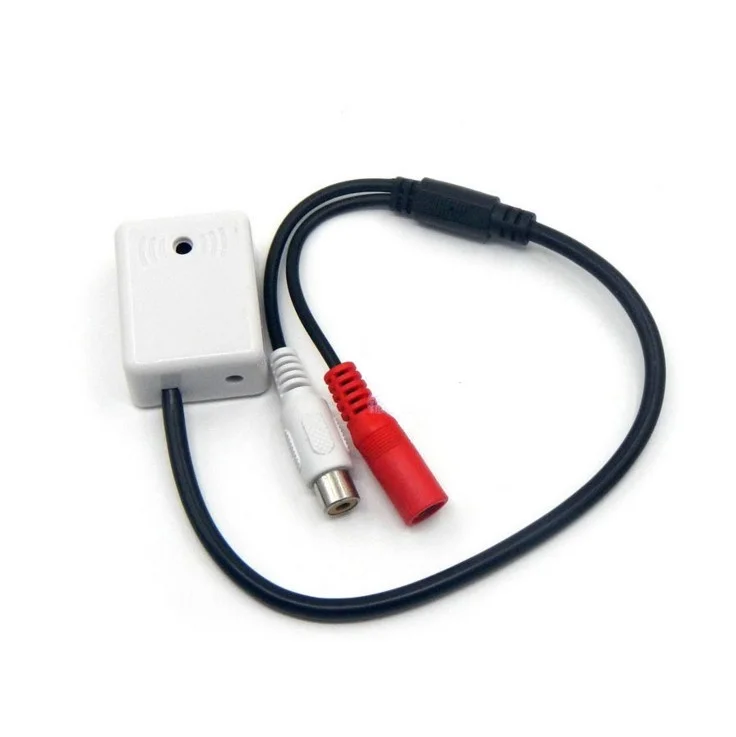 High Sensitive Sound Audio Monitor Security System Metal case CCTV Microphone