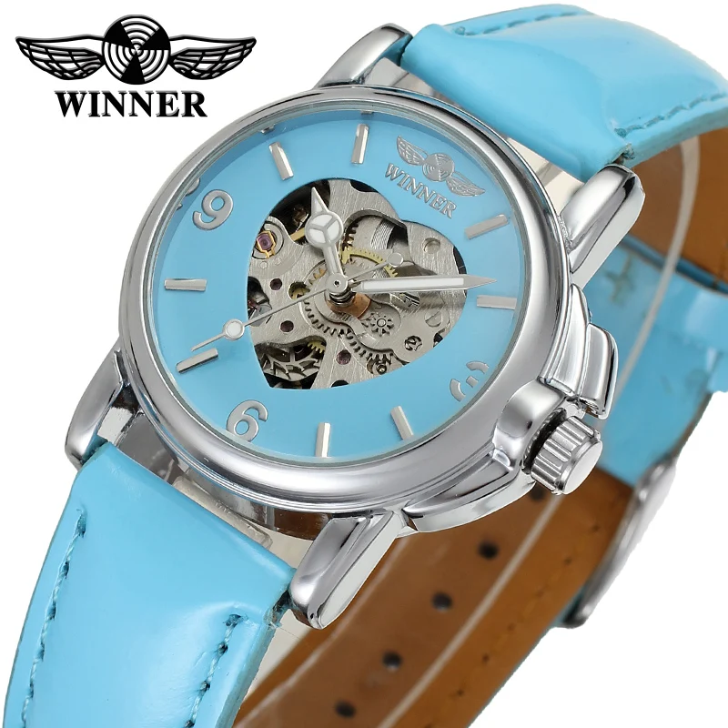 China Factory T winner Brand Gold Watches Lady Minimalist Elegant Luxury Automatic OEM Skeleton Mechanical Womens WristWatch