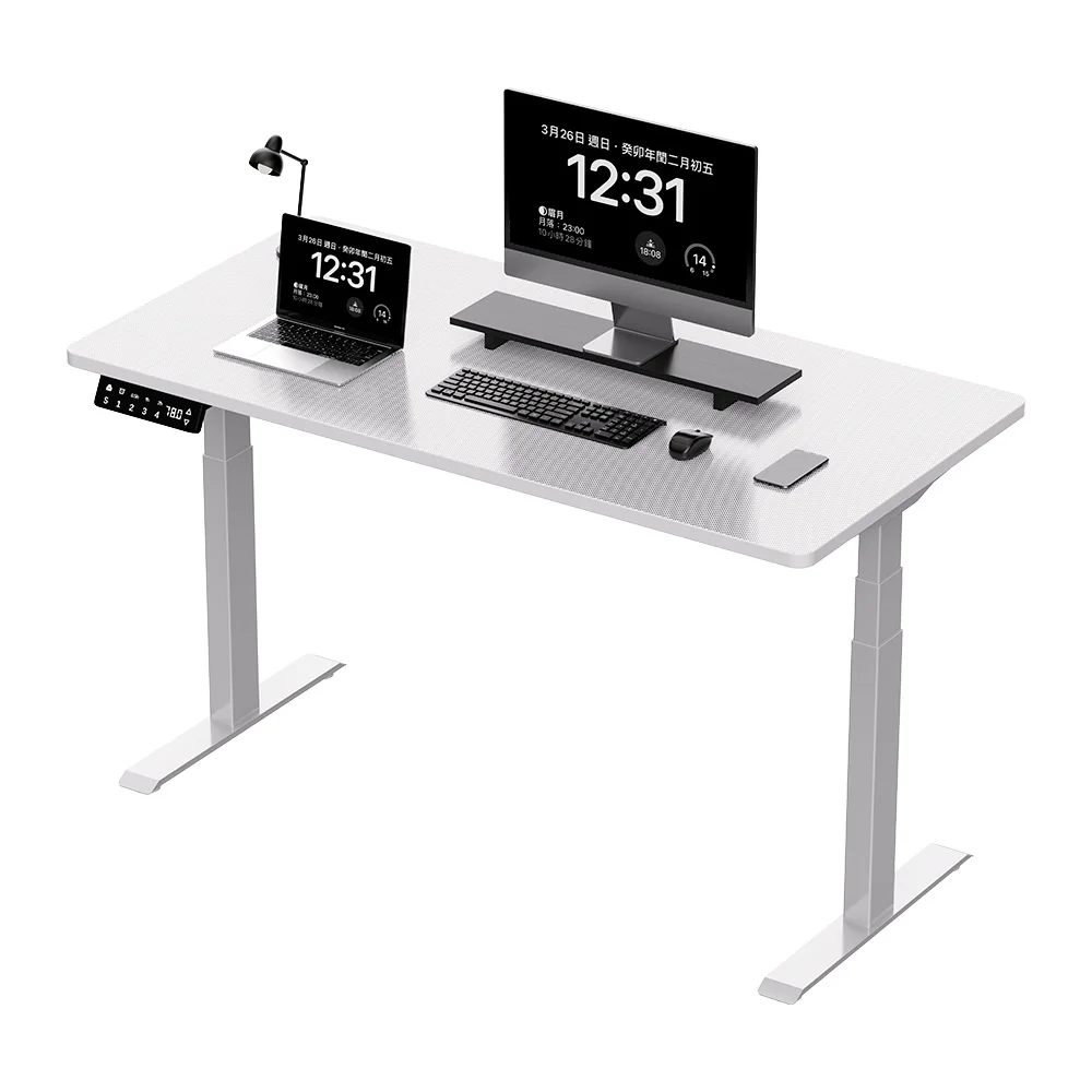 Черный игровой стол ультра низкая цена регулируемый по высоте компьютерный Стандартный двухмоторный стоячий стол