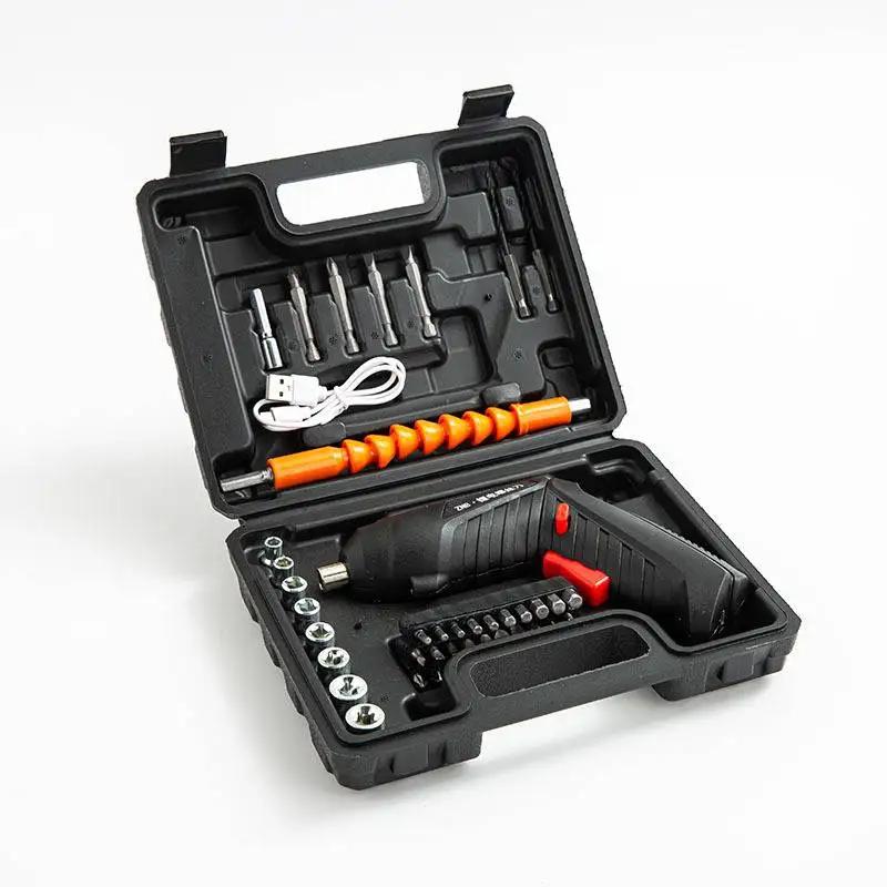 47 pcs electric screwdriver set 4V Li-Ion battery power screwdriver cordless Mini screw driver hand tools electric tool