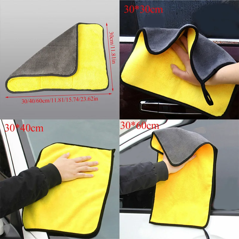 custom logo microfiber cleaning cloth towel car wash quick dry micro fiber towels auto for drying cars 40*40