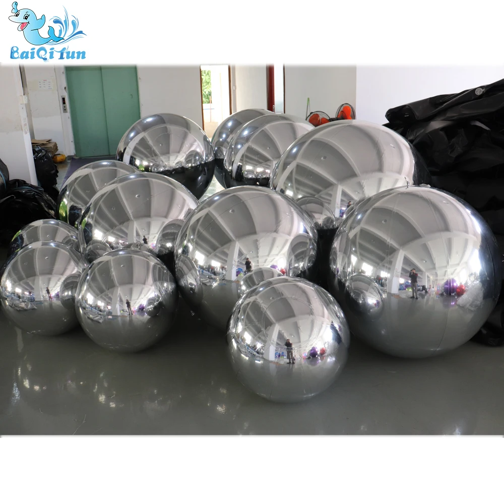Best Selling Products 2024 PVC Disco Inflatable Mirror Ball Balloons Party Decorations Mirror Balloons Globos Para Fiesta