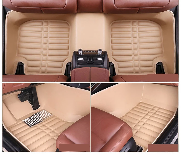 
All Weather Single Layer Full Covered Luxury XPE Leather Waterproof Vehicle Car Floor Carpet 