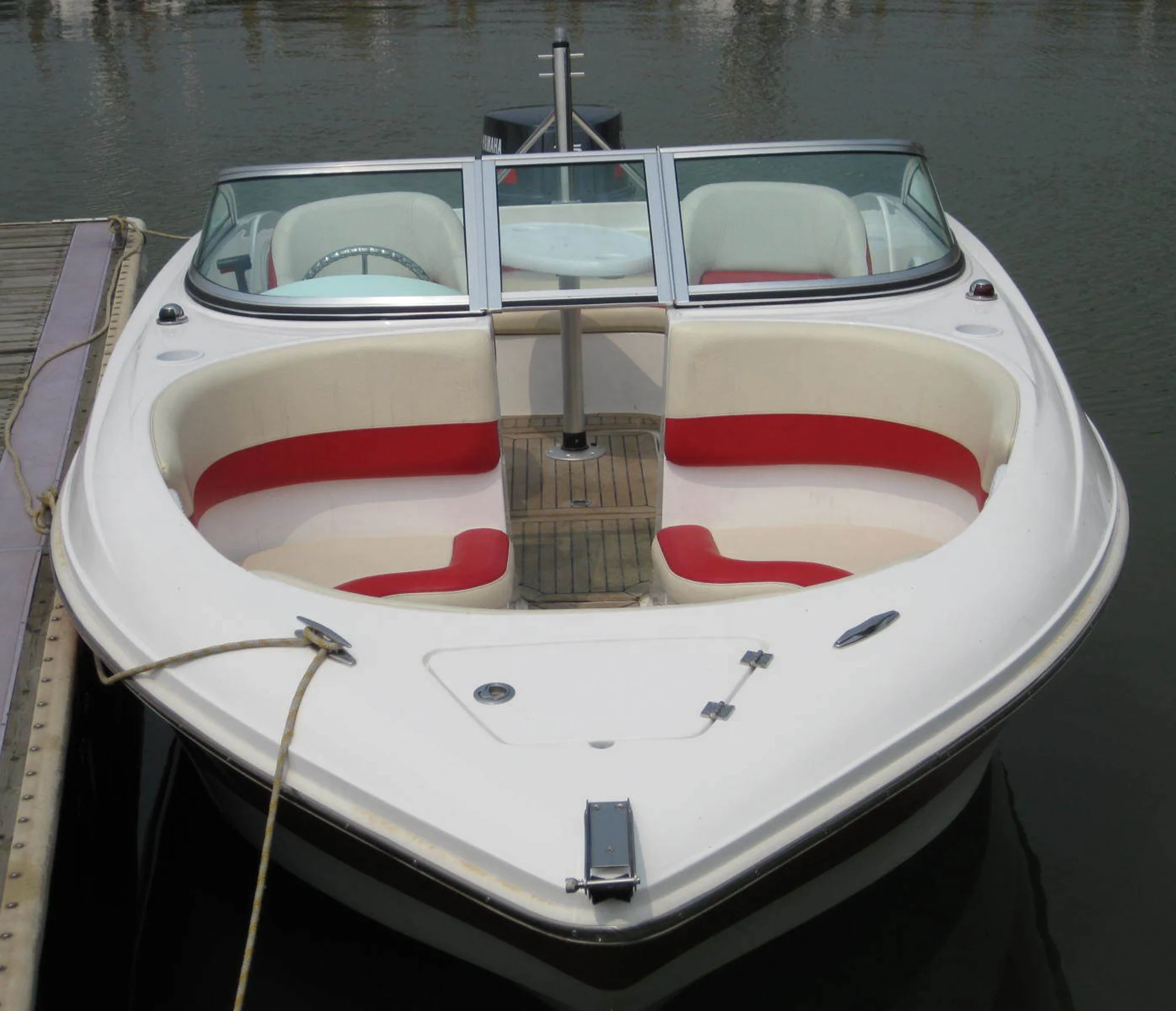 Спортивная высокоскоростная лодка из стекловолокна для водных лыж 19 футов