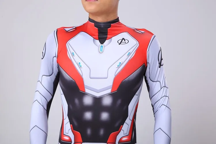 Ecoparty Costumes New Style Avenger 4 Endgame Quantum Realm Cool Superhero Cosplay Zentai Bodysuit Jumpsuits For Men Adults