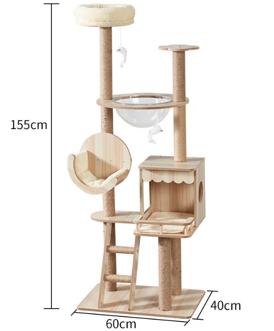 Pet Product Cat Tree Furniture Condos House Perches Shelf Mounted Cat Wall Climbing Shelves