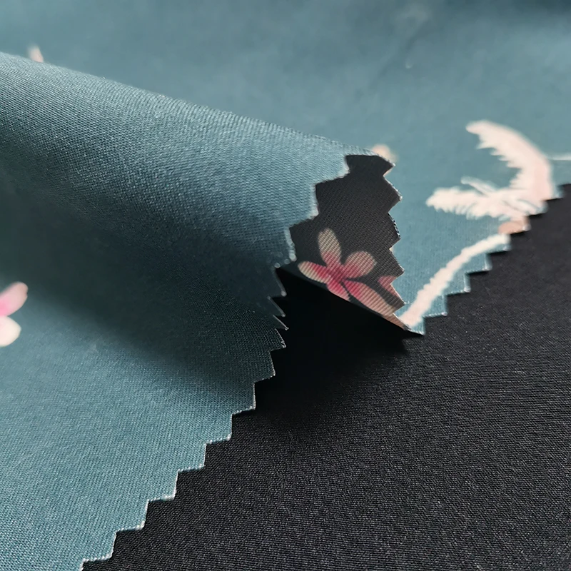 75D * 150D 100 % Recycled Polyester Shorts Fabric Nice Printing Design Beach Shorts Fabric For Summer