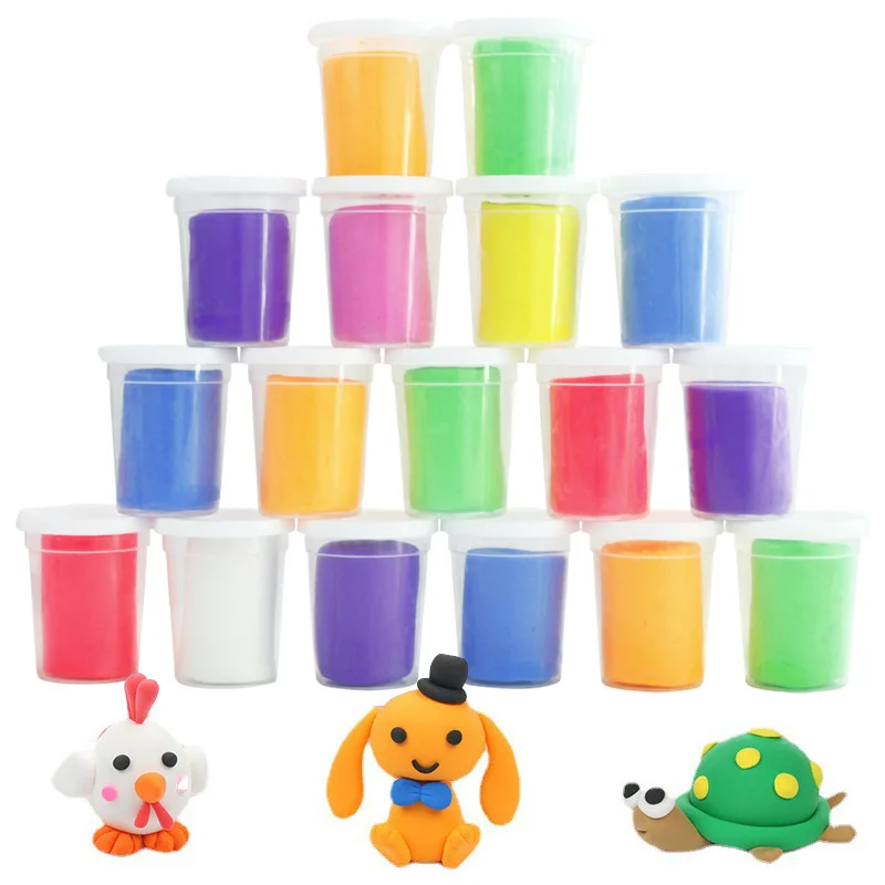 36 Colors Soft Modeling 30g Super Light Clay Plasticine Dry Art Crafts Colored Modeling With Tools Best Gift For Kids Boys Girls