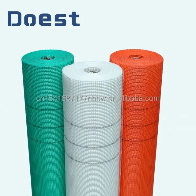Resin coated fiberglass mesh  145g 5x5 Plaster orange blue yellow Mesh compare fiber mesh vs steel wire
