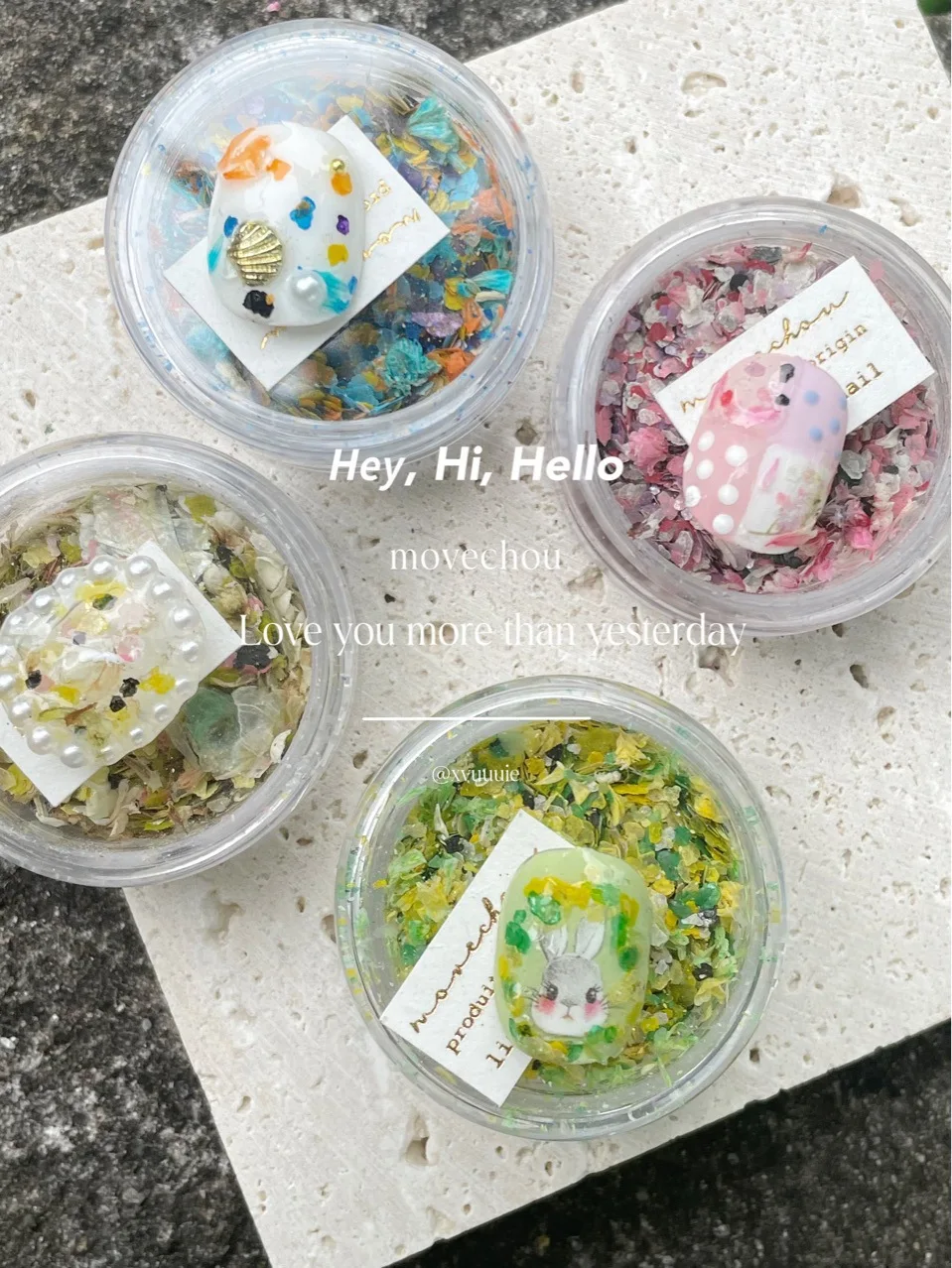 Natural Mica Crushed Flake Candy Mica Powder PVC Dry Flower Mix for DIY Nail Sugar Glitter 3D Nail Charm Accessories