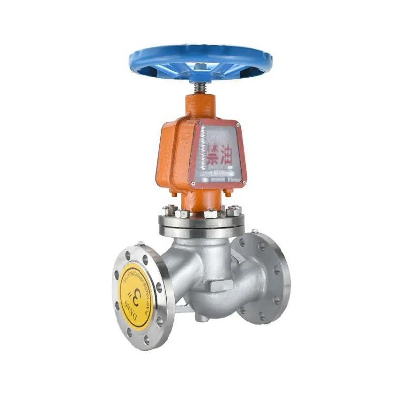 Stainless steel oxygen shut-off valve no oil degreasing flange high pressure oxygen permeation special switch cut-off valve