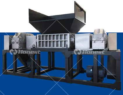 Metal Double Shafts Shredder Machine For Metal Recycling