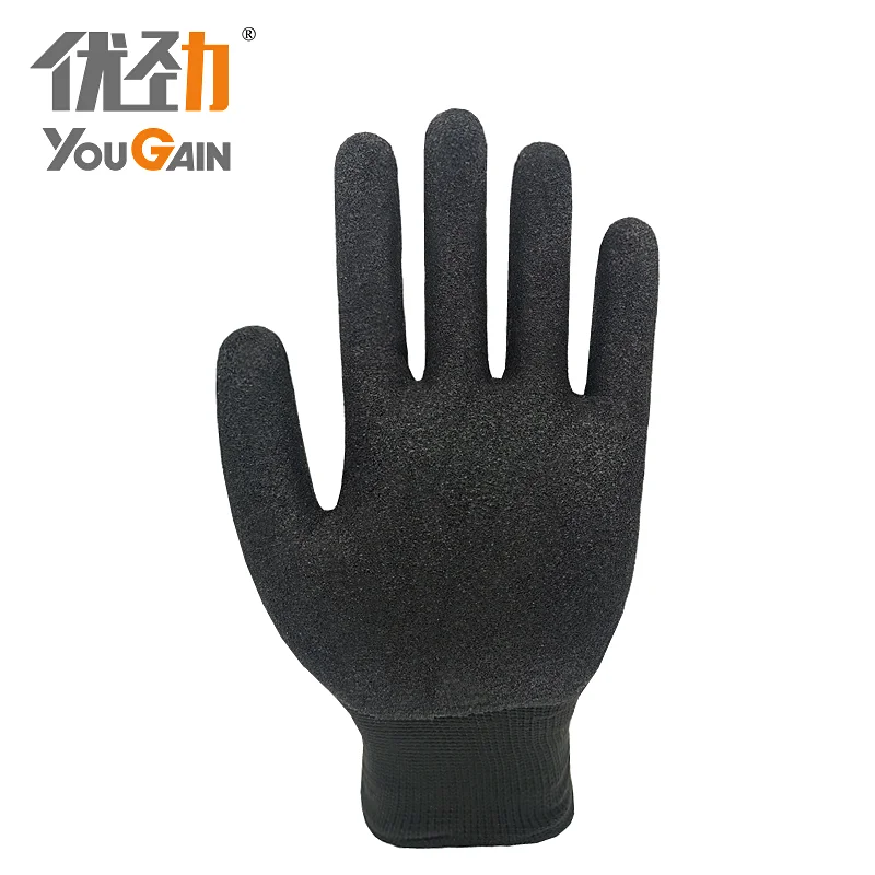 Great grip performance and oil resistance sandy nitrile coating General Purpose Work Gloves  winter glove