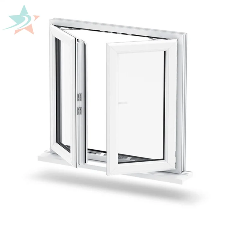 GEMINI wholesale house glass windows latest french pvc window tempered upvc window push out casement windows for house