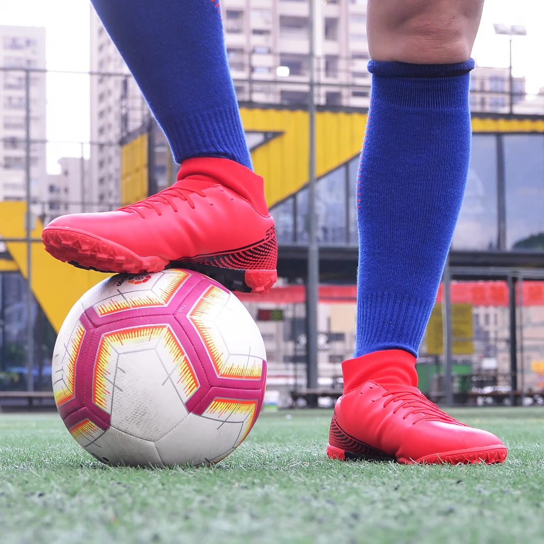 2022 China factory football shoes high quality steel spike custom soccer shoes profession football boots for men soccer cleats