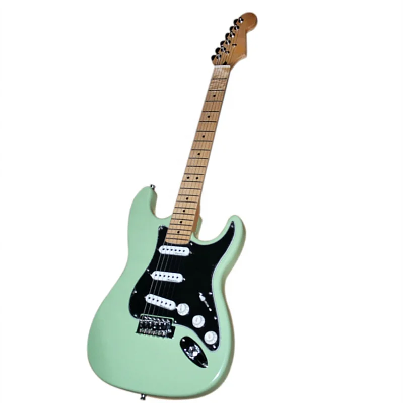 Huiyuan гитара pop it зеленая электрическая гитара с хромированной фурнитурой, гитара ovation, музыкальная гитара с фургоном