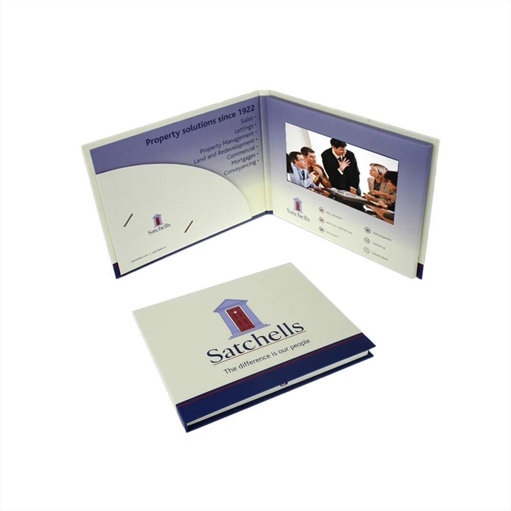 15 Years Factory Free Sample High Quality Custom Recordable Invitation Lcd Video Greeting Card