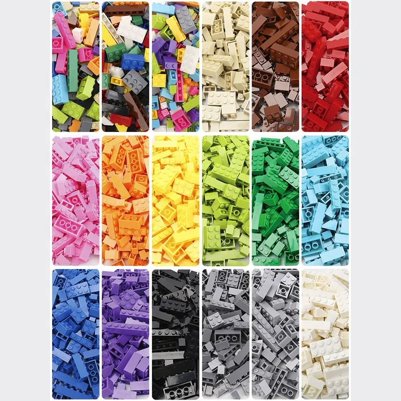 250G/Bag Standard Building Bricks Thick Mixed Shape Educational Classic Building Block Compatible with Le.goeds