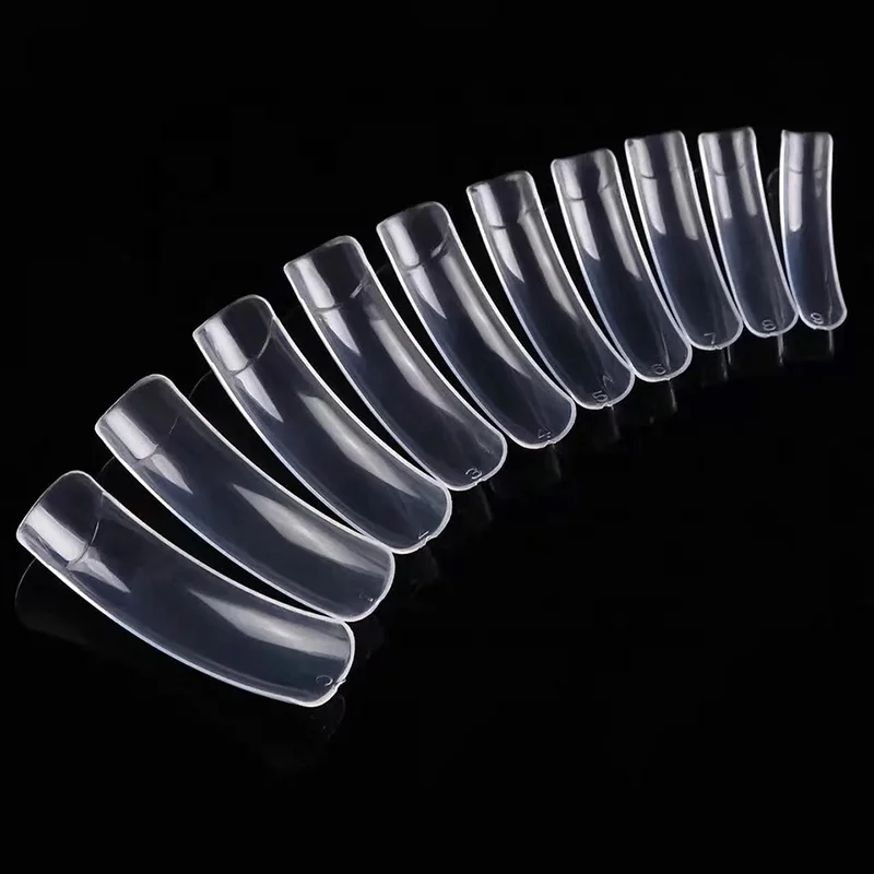 Professional Fashionable High-Quality Boxed 100 Long Ballet False Nail Sets With Full Coverage